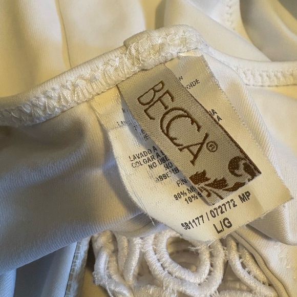 BECCA By Rebecca Virtue Muse White One Piece Swimsuit - Picture 7 of 8